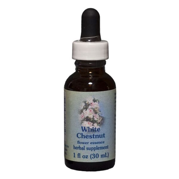 Bach Flower White Chestnut brings the gift of a calm, peaceful mind uncluttered by unnecessary thoughts, one suffers from a constantly busy mind. 1 oz